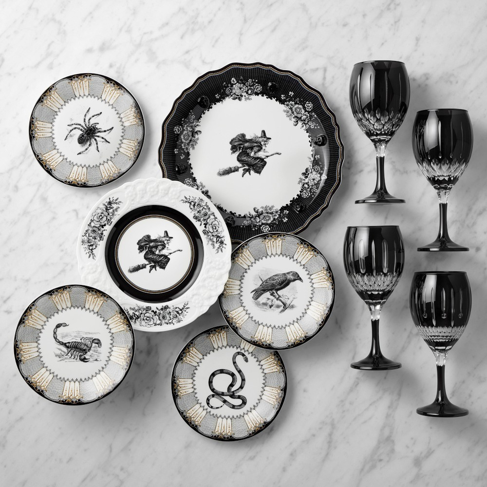 Spooky Soir\u00e9e 16-Piece Dinnerware & Glassware Set | Williams-Sonoma