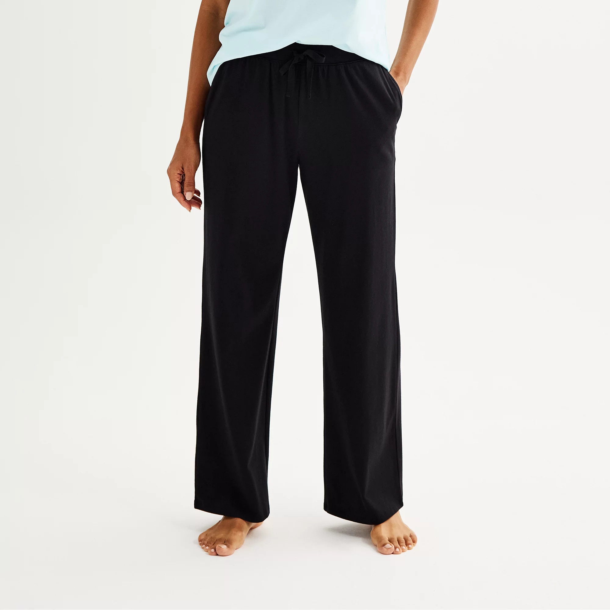 Women's Sonoma Goods For Life® Cotton Modal Open Hem Pajama Pants | Kohl's