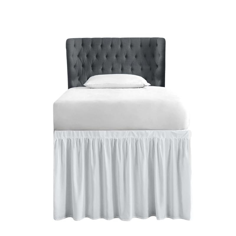 Dorm Bed Skirt, Dorm Bed Skirt Twin XL, 100% Microfiber Dorm Bed Skirt, Twin Extra Long Dorm Bedd... | Amazon (US)