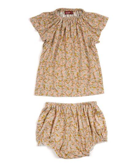 Rose Floral Shift Dress & Diaper Cover - Infant | Zulily