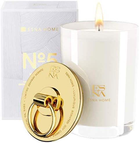 ESNA HOME Luxury Aromatherapy Scented Candle for Home 8.8oz 50h 100% Natural Vegan Soy Wax Infuse... | Amazon (US)