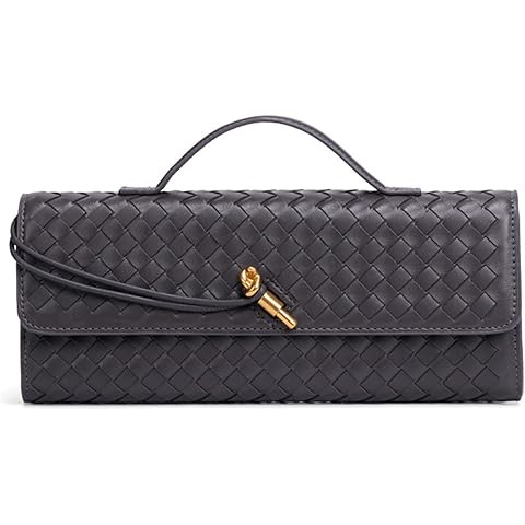 Dreubea Women's Handmade Woven Evening Bag Casual Leather Shoulder Handbag Fashion Crossbody Clut... | Amazon (US)