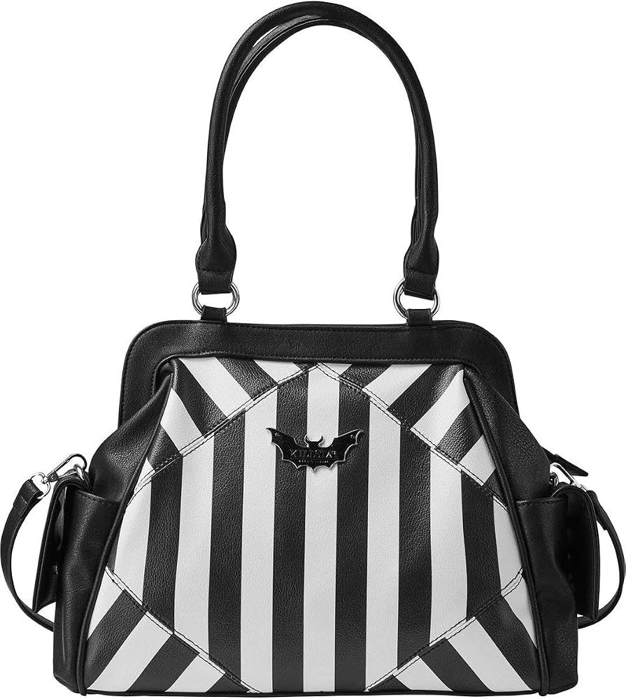 Killstar womens Never Trust the Living Bat Striped Gothic Punk Handbag Purse KSRA001298 | Amazon (US)