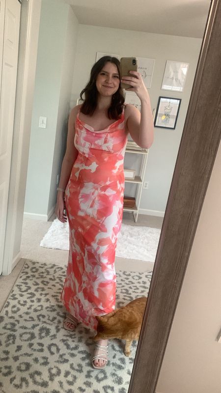 Summer/ spring wedding guest dress from amazon! So pretty and comfortable and love the cowl neck and adjustable straps!

#LTKfindsunder100 #LTKfindsunder50 #LTKstyletip