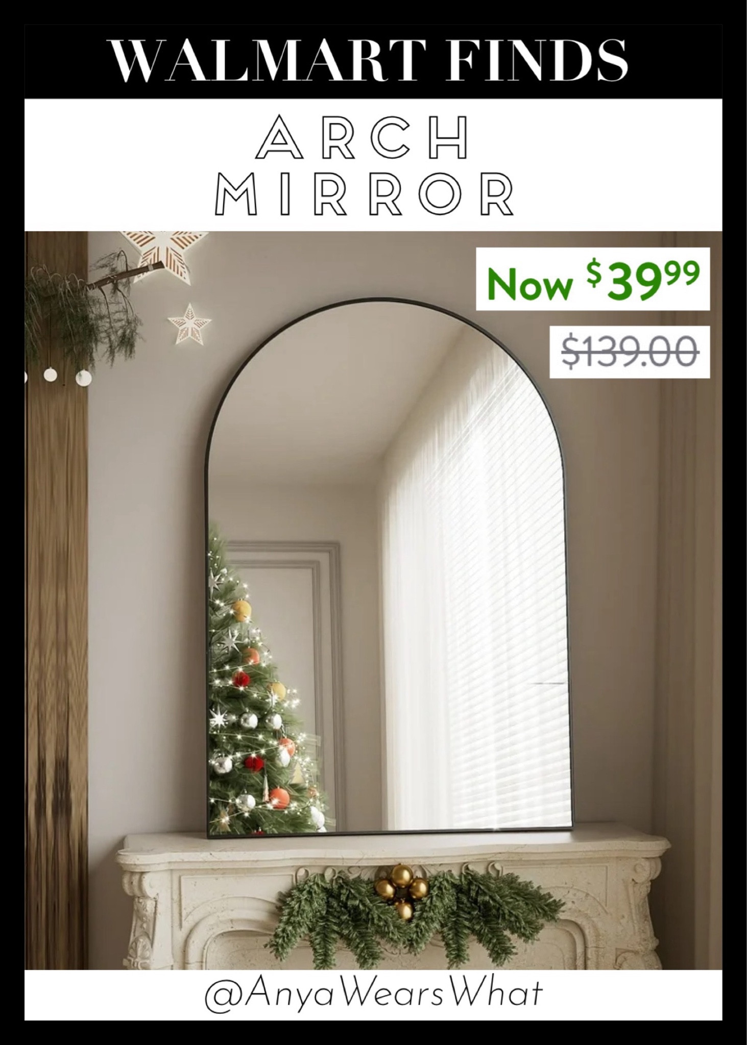 This beautiful Walmart arch wall mirror is on sale for $39.99 (orig: $139) 😍

Anthropologie mirror, bronze mirror, gold mirror, arch mirror, home decor, bathroom mirror, fireplace mirror, christmas decor, Gleaming Primrose Mirror, vintage mirror.

#LTKStyleTip #LTKSeasonal #LTKHome