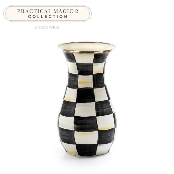 MacKenzie-Childs Courtly Check Tall Vase | MacKenzie-Childs