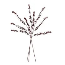 Better Homes & Gardens Indoor Spiral Eucalyptus Artificial Floral Bundle, Burgundy | Walmart (US)