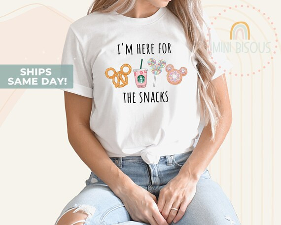 Im Here For The Snacks Shirt, Mouse Park shirts, Mouse Women Unisex family shirts kids shirt, Hap... | Etsy (US)