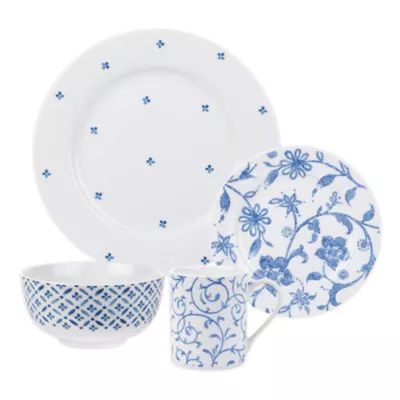 Spode® Home Blue Indigo 16-Piece Dinnerware Set | Bed Bath & Beyond | Bed Bath & Beyond