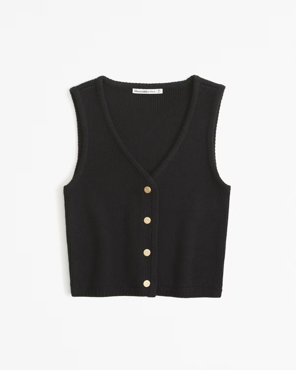 Button-Up Sweater Vest | Abercrombie & Fitch (US)