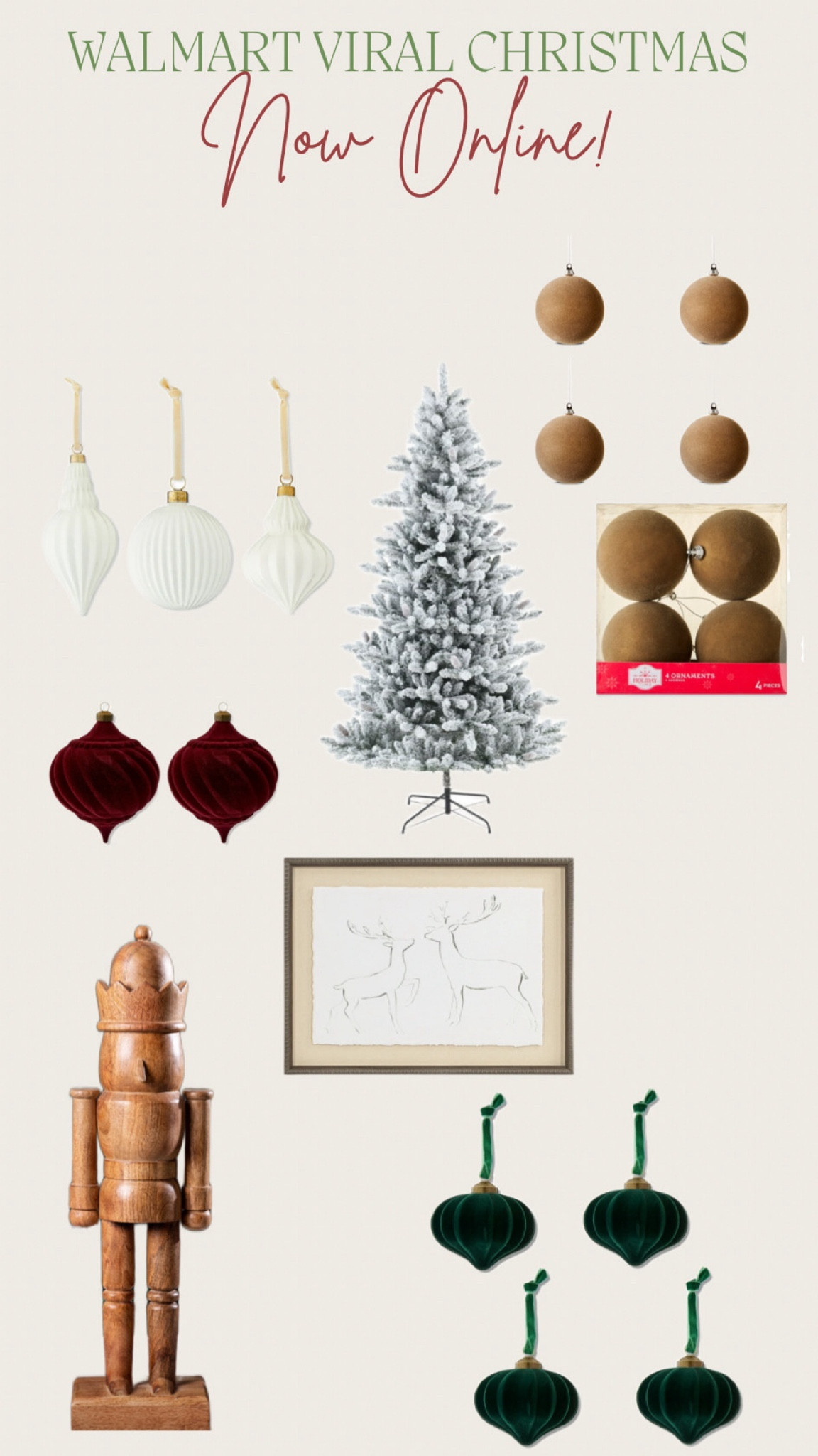 Walmart is adding their viral Christmas decor to the website! 

Christmas / home decor / flocked tree / flocked ornament / wall art

#LTKFallSale #LTKSeasonal #LTKSaleAlert