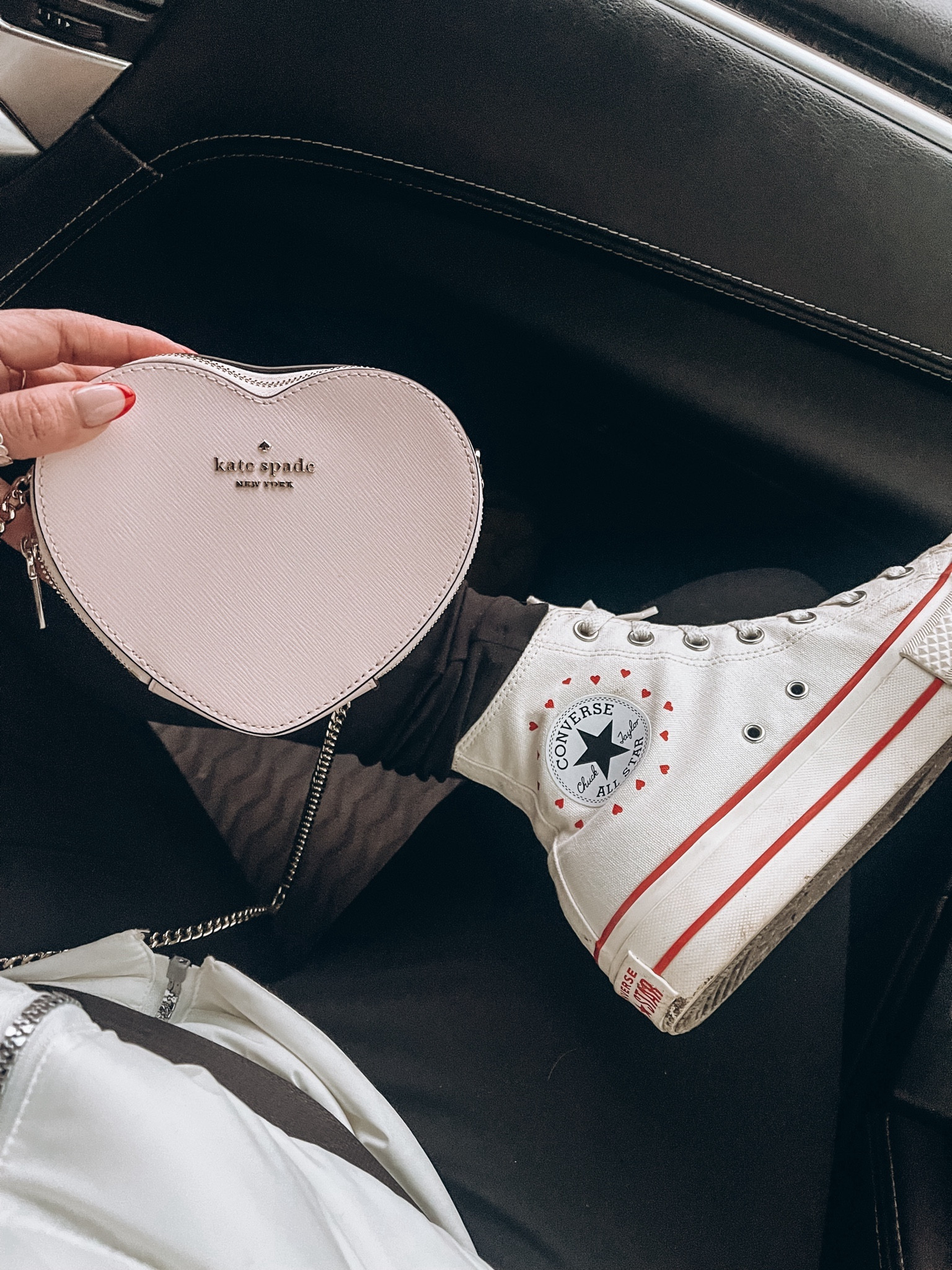 I have a thing for shoes, and if they have hearts.. forget about it! Converse with hearts are the absolute cutest! Perfect for Valentine’s Day! 

#LTKstyletip #LTKshoecrush #LTKSeasonal
