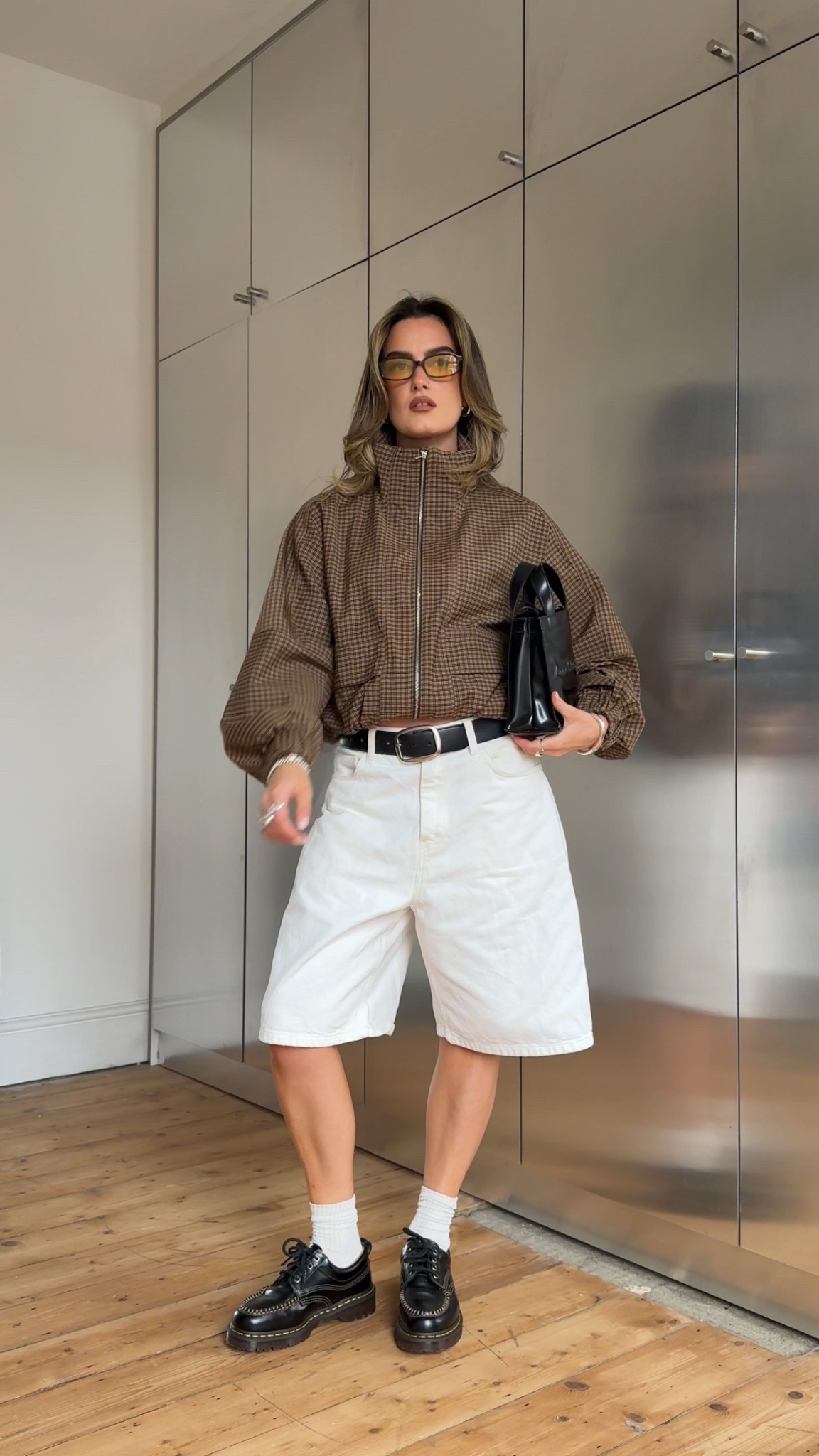 Jorts, funnel neck jacket, dr martens, arket, carhartt 

#LTKuk #LTKshoes #LTKautumn