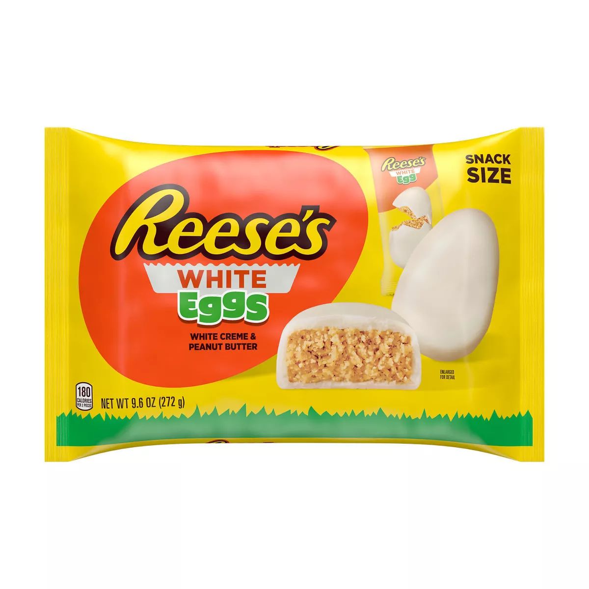Reese's White Crème Peanut Butter Eggs Easter Candy Snack Size - 9.6oz | Target