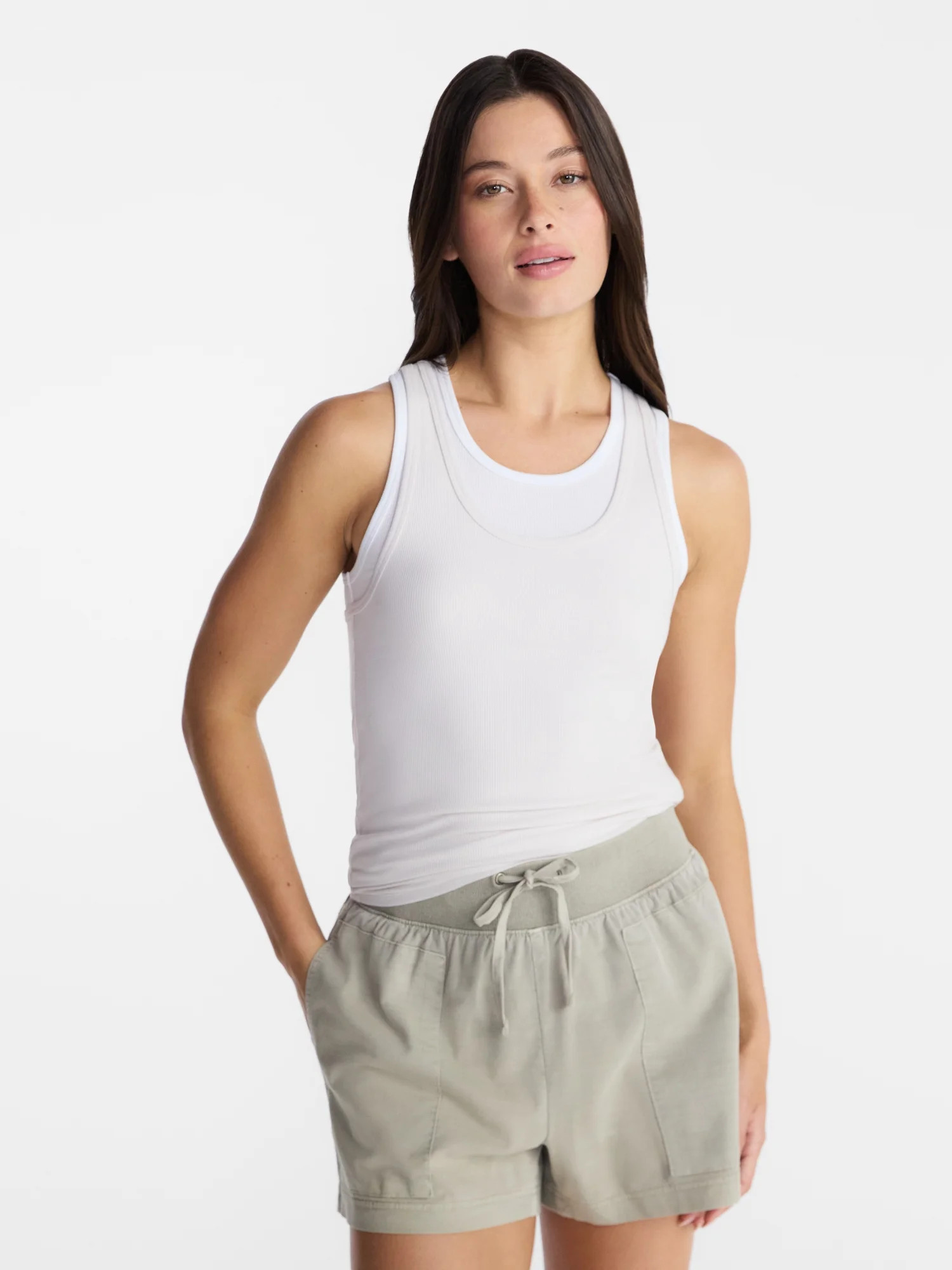 Avia Women's Double Layer Tank Top, Sizes XS-XXXL - Walmart.com | Walmart (US)