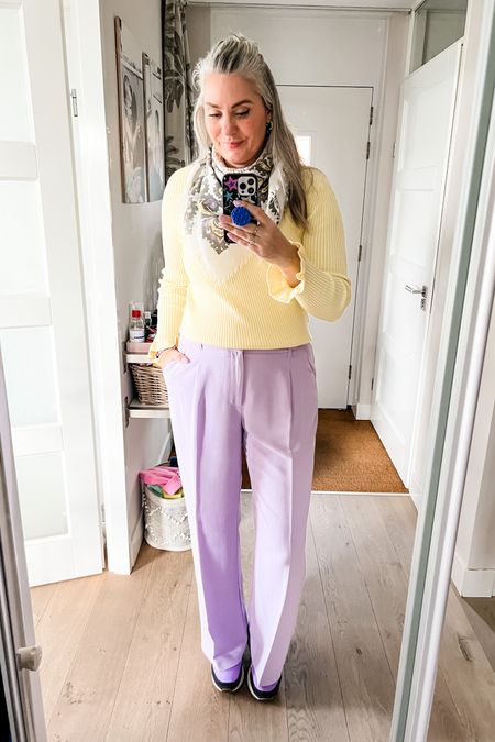 Ootd - Wednesday. Easter vibes in yellow and lilac. Yellow rib surplice top is from MyJewelery and the lilac trousers are old Zara. Puma ride on sneakers. 



#LTKeurope #LTKworkwear #LTKSeasonal