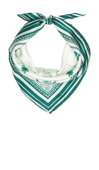 Yellow The Label Old Florida Silk Scarf in White. | Revolve Clothing (Global)