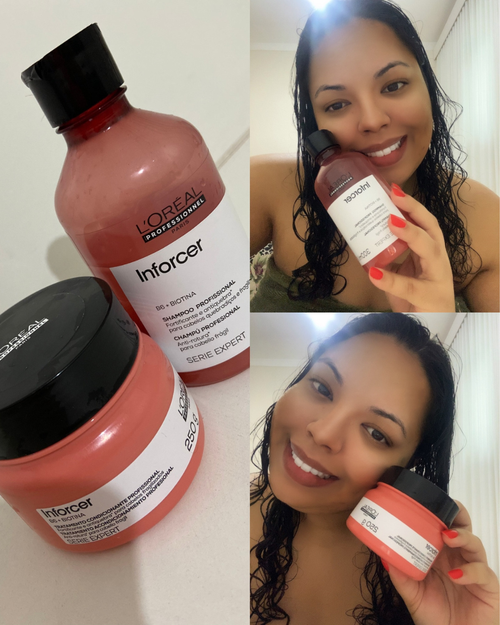 Meu kit Loreal favorito INFORCER , com shampoo e máscara de tratamento.

Ele é indicado para cabelos danificados e com dificuldade de crescimento (justamente meu caso ☹️) comecei a usar tem quase 2 meses, intercalado com outro shampoo comum. 

Observei que meu cabelo parou de cair, está crescendo forte, hidratado e macio. Pouco produto ja é suficiente para cada lavagem, shampoo é bem concentrado. 

Compre aqui sua linha L’oreal Inforcer com Biotina e Vitamina B6 🧡



#MeuConteudoLTK @shop.ltk

#LTKbeauty #LTKsalealert #LTKbrasil