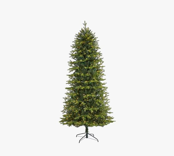 Lit Belgium Fir Artificial Christmas Tree | Pottery Barn (US)