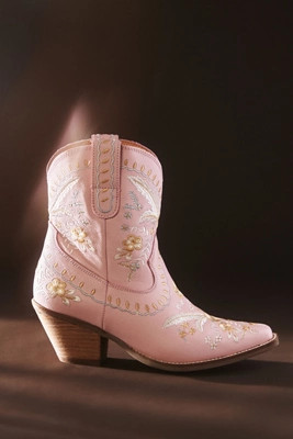 Dingo 1969 Primrose Leather Booties | Anthropologie (US)