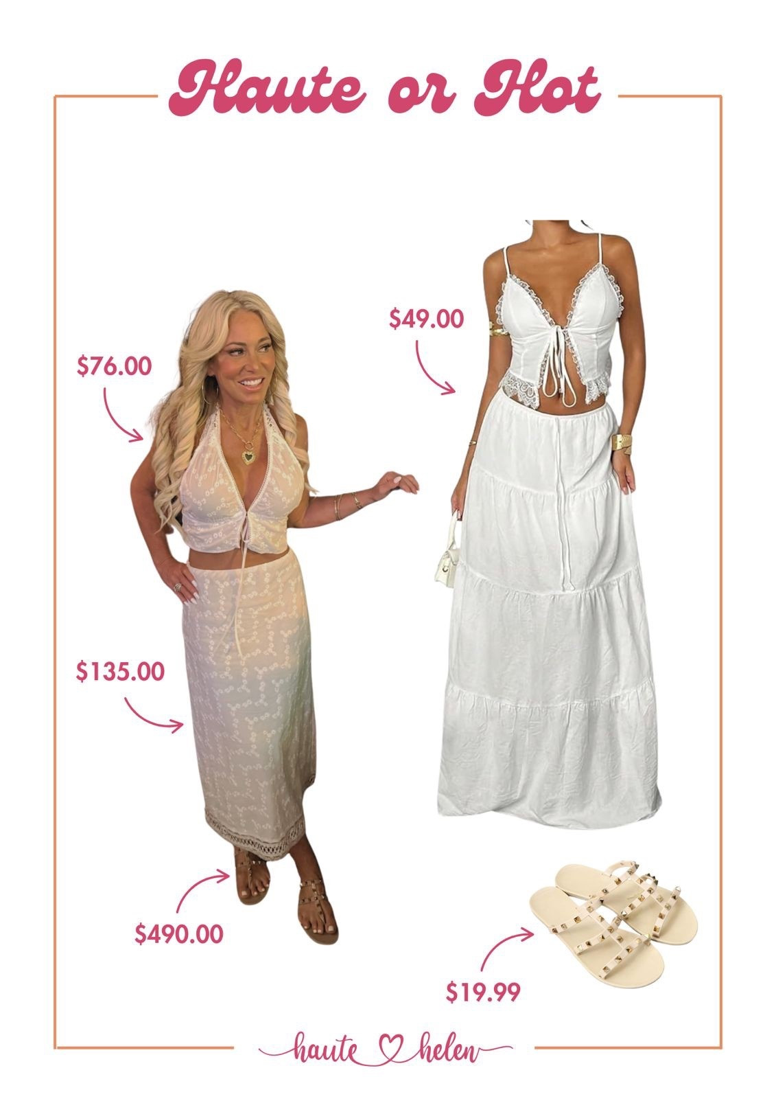 Shop the look for less outfit #11 💖

I cannot go on a vacation without a white outfit. 

White outfit can be your life saver for a sudden date night, yacht party, or a beach club. ✨

Found a nice dupe for my outfit, and it's way cheaper beause it comes as a set! 😍

#travel #hauteorhot #whiteoutfit #white

#LTKSeasonal #LTKFindsUnder100 #LTKStyleTip