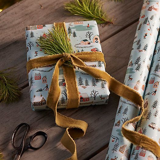 Holiday Village Wrapping Paper Roll | Terrain