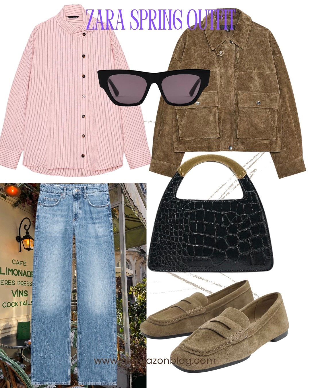 Zara suede jacket, spring outfit, spring jacket, Zara loafers, shirt, top handle bag, airport outfit, travel outfit 

#LTKFashionMonth #LTKhaul #LTKholiday