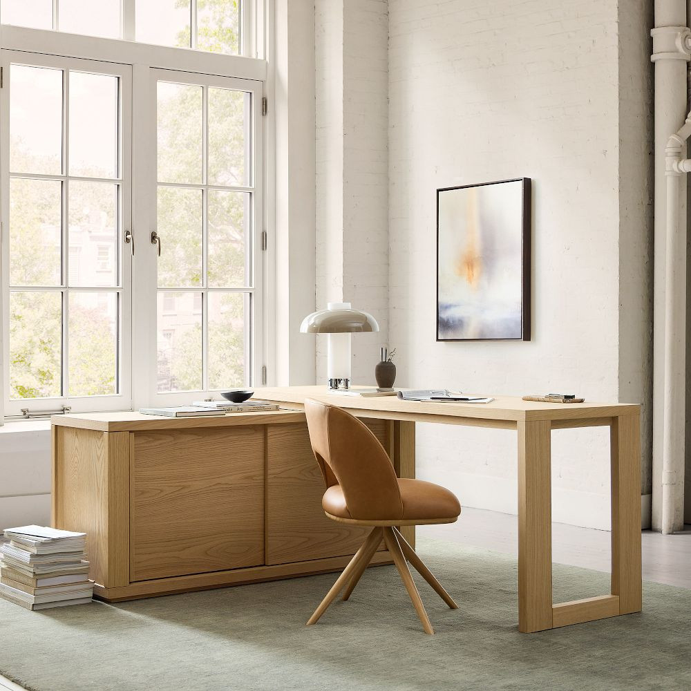 Cutler L-Shaped Storage Desk (68") | West Elm (US)