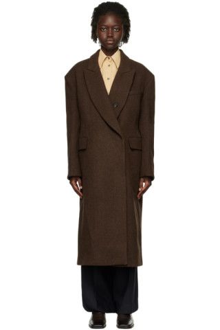 Recto - Brown Walter Over Coat | SSENSE
