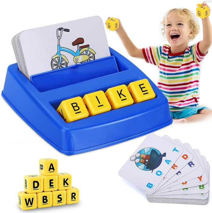 Matching Letter Spelling Games for Kids - Educational Learning Toys for 4 5 6 Year Old Boys Girls... | Amazon (US)