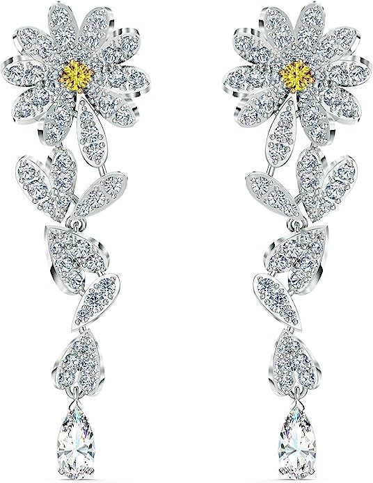 Swarovski Women's Eternal Flower Jewelry Collection, Yellow Crystals, Clear Crystals | Amazon (US)
