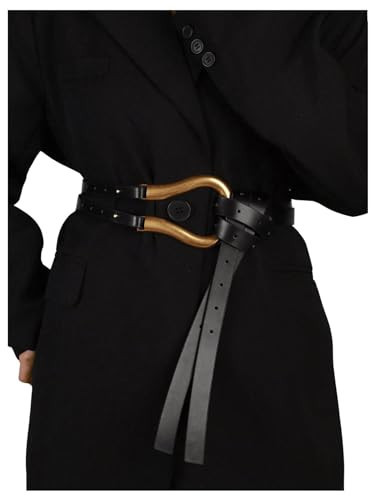 GORGLITTER Women's Renaissance Belt Wrap Belts Pirate Viking Belt with Ring Black One-Size | Amazon (US)