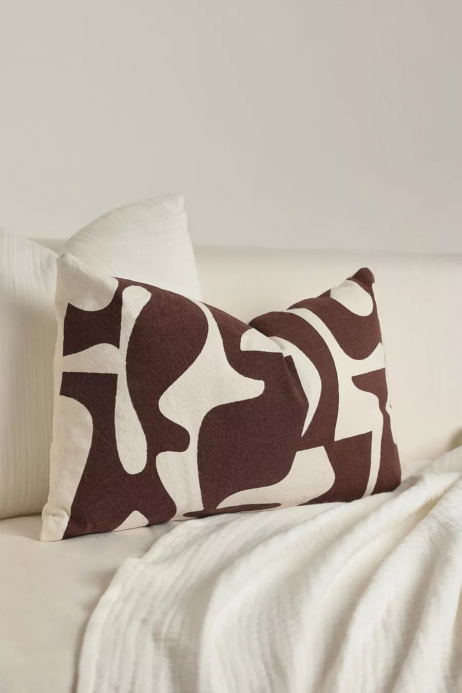 Abstract Chocolate Decorative Cushion | Boohoo.com (UK & IE)