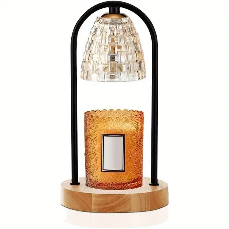 1pc Candle Warmer Lamp, Dimmable Light, Crystal Candles Melter,Solid Wood Base With Timer Adjusta... | Temu Affiliate Program