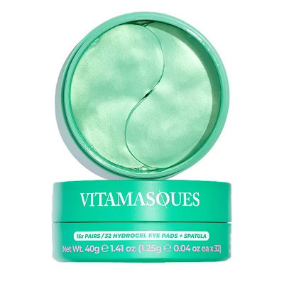 Vitamasques Collagen Caffeine Eye Pads Jar - 1.41oz/32ct | Target