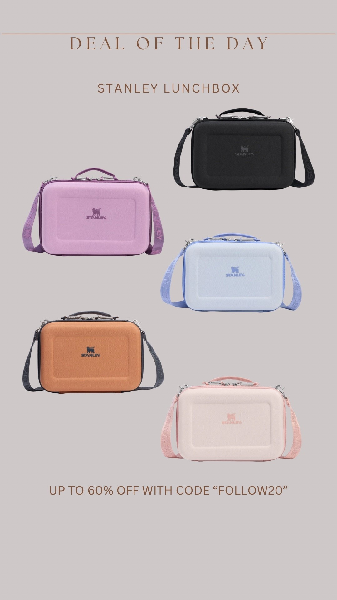 Stanley lunchbox starting at only $17 🤯🤯🤯🙌🏻🚨 was $45!!! Larger size also on sale! Use code “follow20” for extra discount 

#LTKGiftGuide #LTKfoodie #LTKselfcare