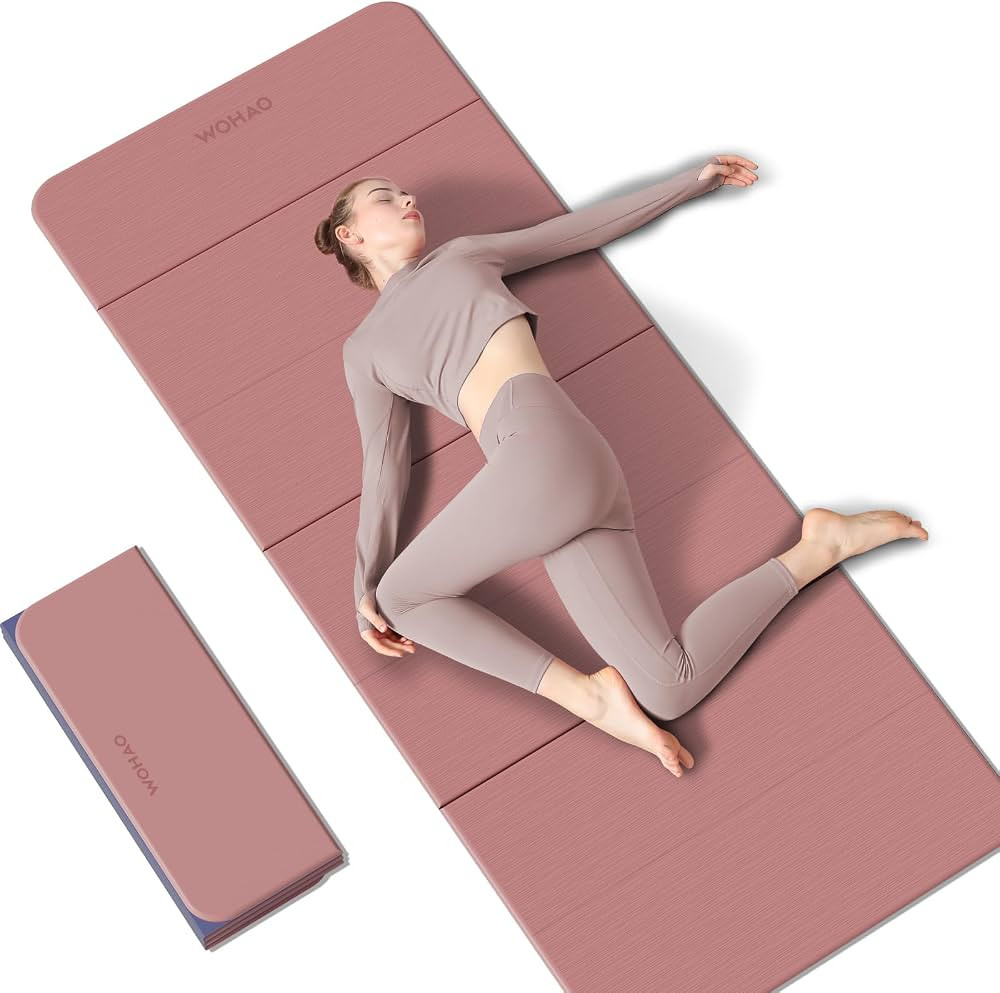 7-Fold Yoga Mat 70"x24" - 1/2 Inch Thick Folding Exercise Mat, Compact Non-Slip TPE Mat for Trave... | Amazon (US)