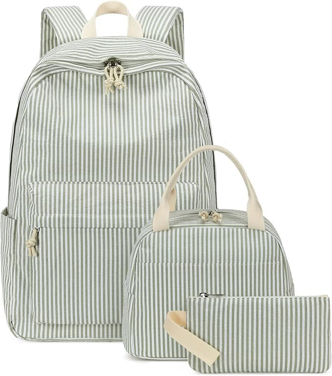 Bluboon School Backpack Teens Girls Boys Kids School Book Bags with Lunch Box Pencil Bag | Amazon (US)