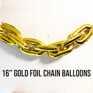 Gold Chain Balloons Party Decor 90's Party 90s Party | Etsy Canada | Etsy (CAD)