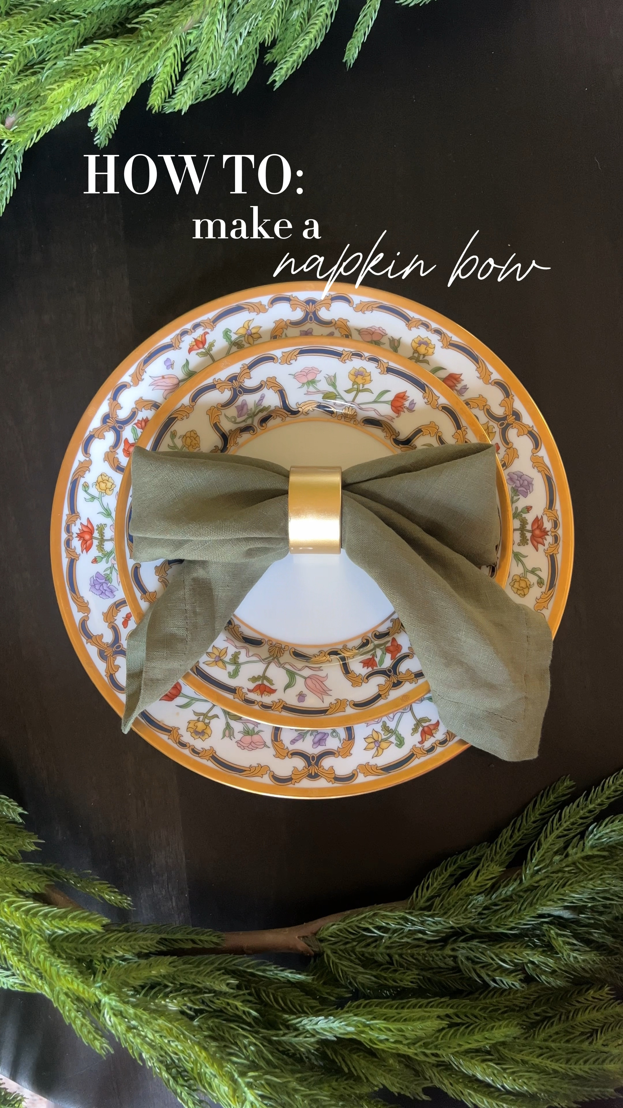 How to make a napkin bow 🎀 I linked our napkins but the color we have “forest” is currently sold out so I linked my other favorite colors they have ✨

#LTKfamily #LTKhome #LTKHoliday
