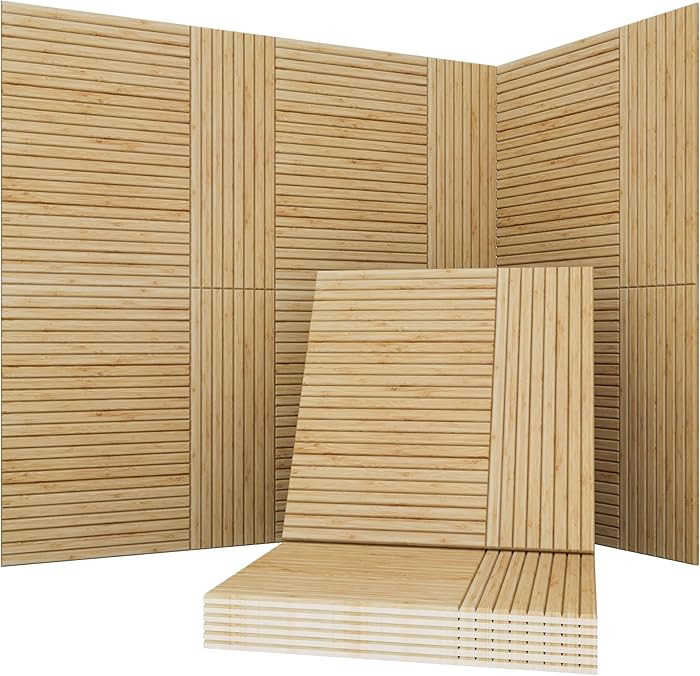 Acoustical Wall Panels, 6-Piece 23.62 X 23.62 Inches Art Acoustic Panels, Decorative Acoustic Pan... | Amazon (US)