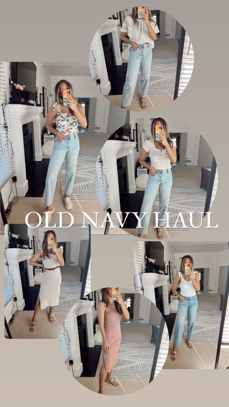 Old navy haul!
Jeans I sized down on both. Tops are size small, dresses also size small. I typically size down one at old navy in everything! 

#LTKsalealert #LTKunder50 #LTKstyletip