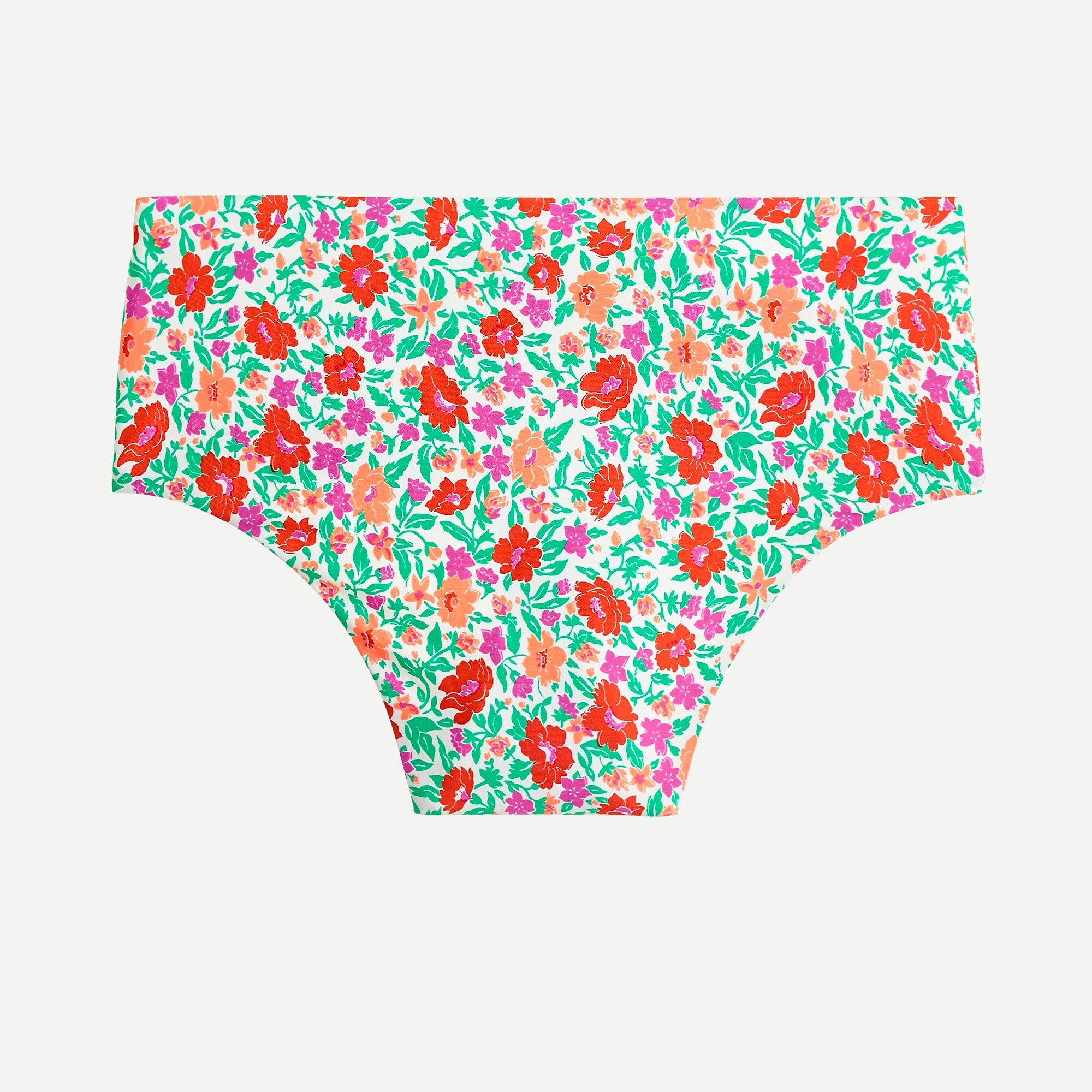 High-cut waist bikini bottom in storybook floral | J.Crew US