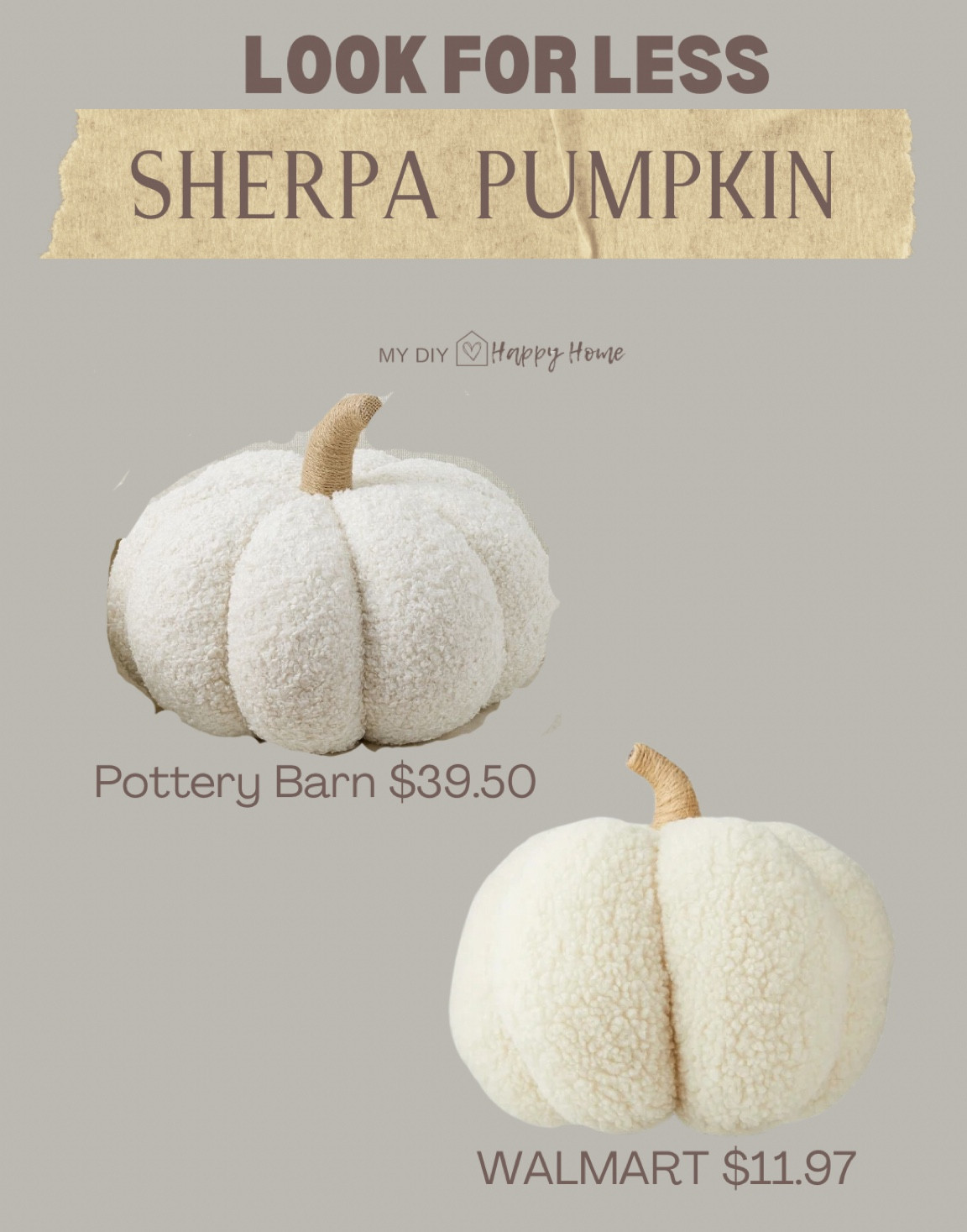 Looks for less Sherpa pumpkin 



#LTKHome #LTKSeasonal #LTKFindsUnder50