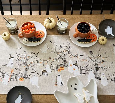 Scary Squad Organic Cotton Table Runner | Pottery Barn (US)