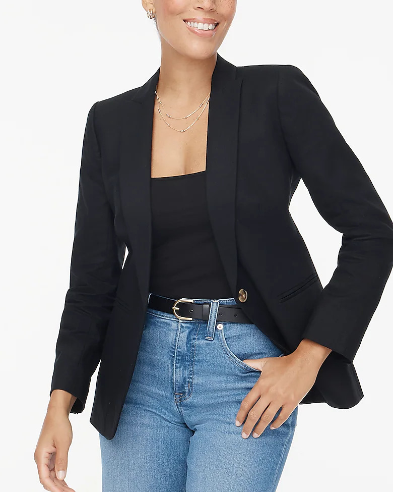 Linen-blend Holland blazer | J.Crew Factory