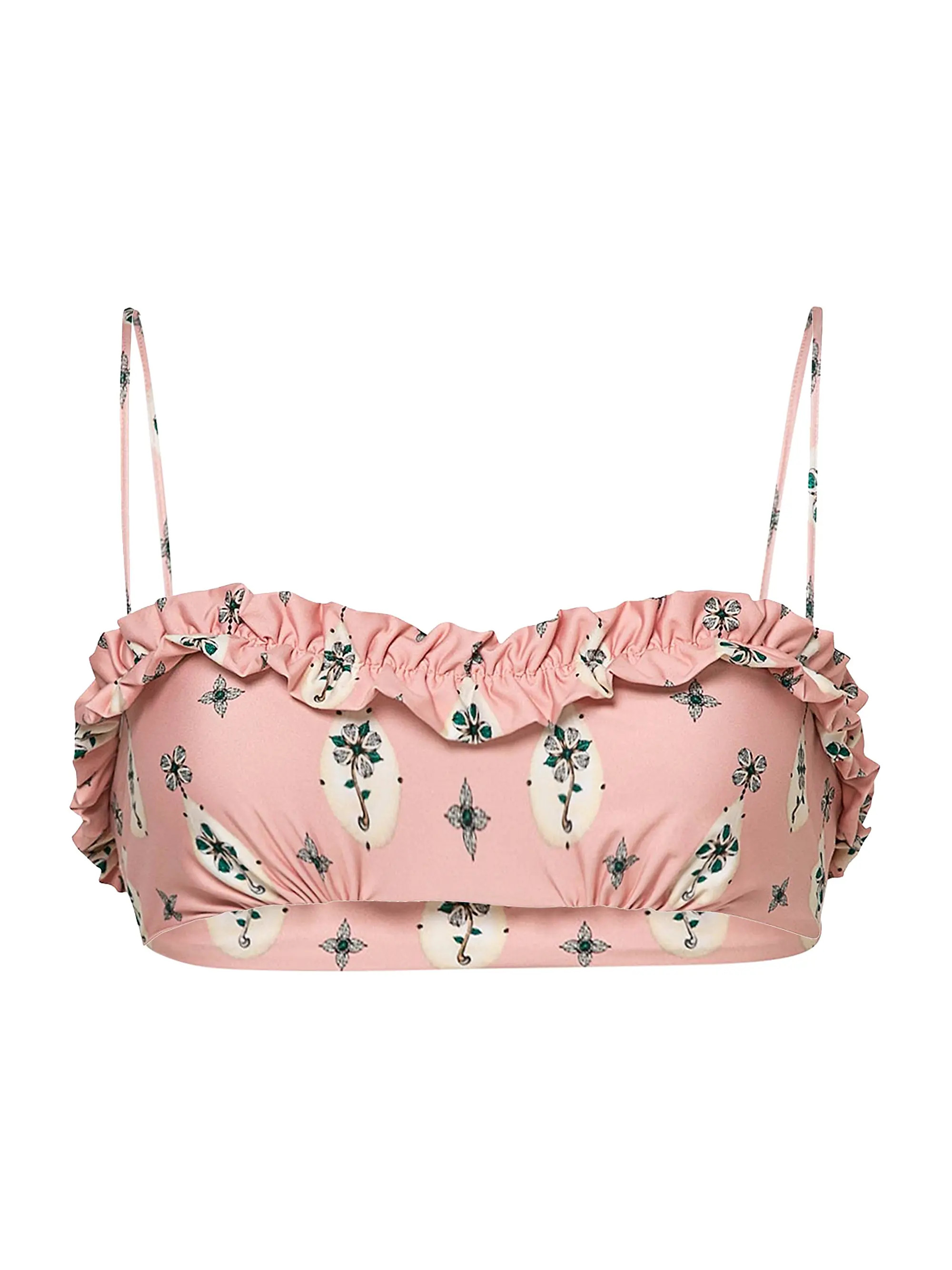 Alma Agatha Joyeria Ruffled Bikini Top | Saks Fifth Avenue