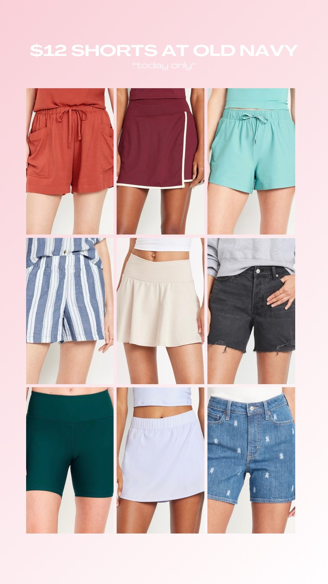 Time to rack up on your summer activewear ☺️ We love a good Old Navy sale! $12 for shorts?! Can’t beat that🔥 

#LTKStyleTip #LTKActive #LTKFindsUnder50