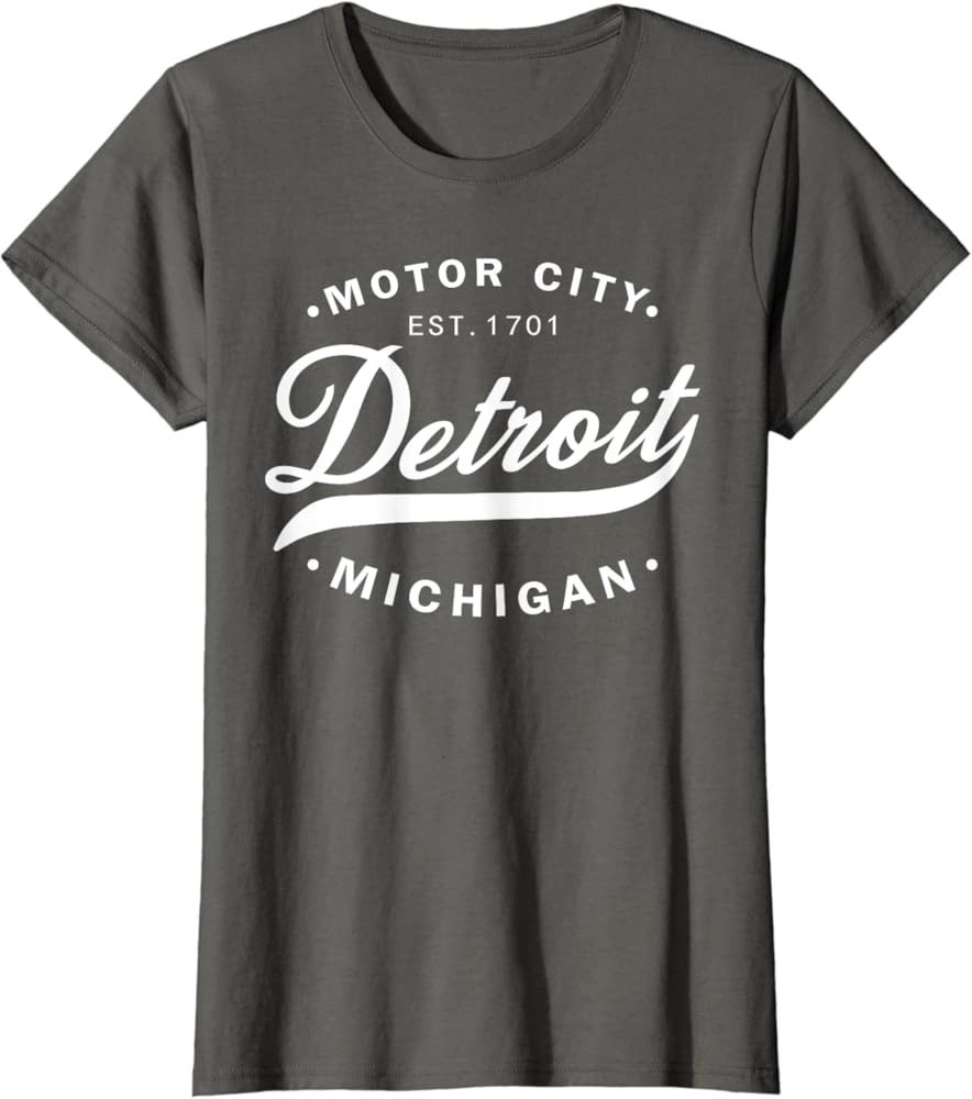Classic Michiganians Vintage Detroit Motor City Michigan MI T-Shirt | Amazon (US)