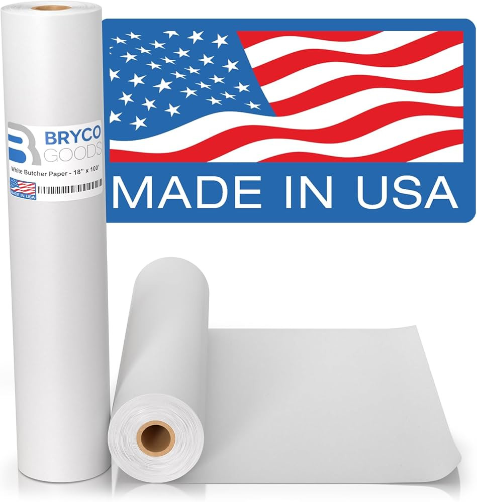 Bryco Goods White Kraft Butcher Paper Roll - Let Your Brisket Breathe without Sacrificing Juicine... | Amazon (US)
